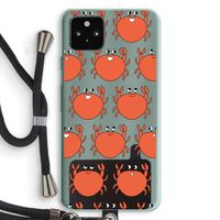 Krab: Pixel 5a 5G Transparant Hoesje met koord