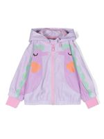 Stella McCartney Kids veste bomber imprimée à capuche - Violet - thumbnail