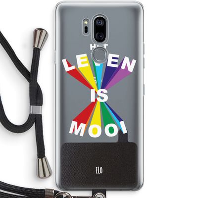 Het Leven Is Mooi: LG G7 Thinq Transparant Hoesje met koord