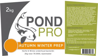 Pond Pro Autumn Winter Prep 2KG - Vijveronderhoud voor Herfst & Winter, Bacteriehuishouding & Zuurstof
