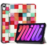 3-Vouw sleepcover hoes - iPad Mini 6 (2021) - Blokken