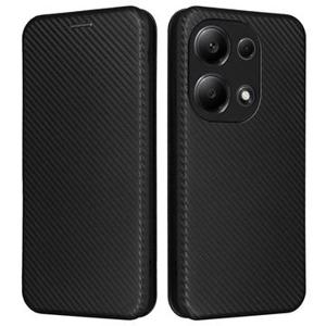 Xiaomi Redmi Note 13 Pro 4G/Poco M6 Pro Flip Hoesje - Koolstofvezel - Zwart