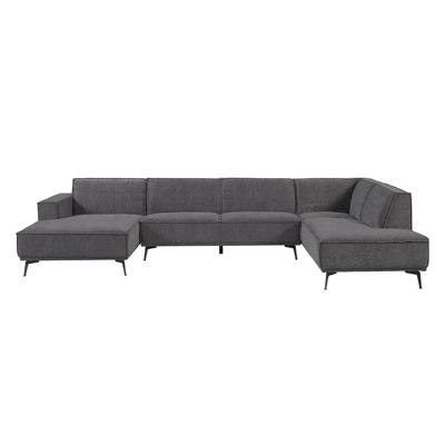 Tower Living 2,5-zits Hoekbank 'Leeds' Lounge links, kleur Black Blue