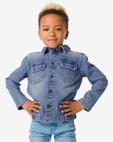 HEMA Kinder Denim Overshirt Blauw (blauw) - thumbnail