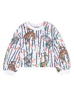 Kenzo Kids sweat Bamboo en coton - Blanc