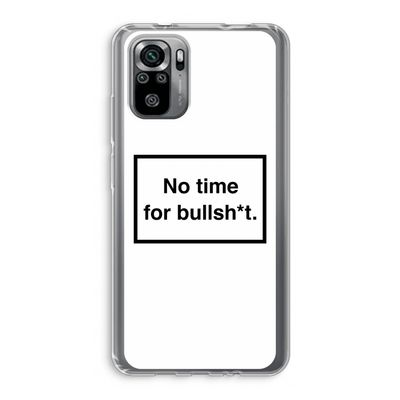 No time: Xiaomi Redmi Note 10S Transparant Hoesje
