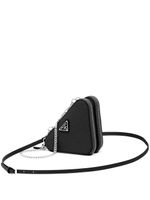 Prada mini sac à bandoulière Triangle - Noir