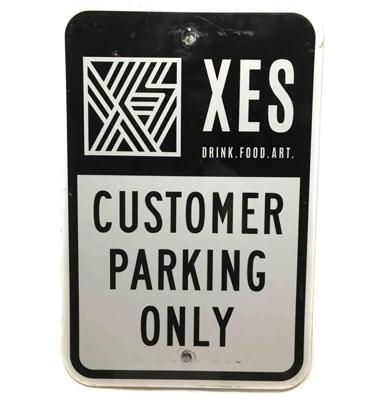 XES Customer Parking Only Metalen Straatbord - Origineel