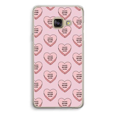 Chicks before dicks: Samsung Galaxy A3 (2016) Transparant Hoesje