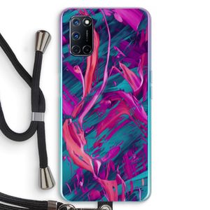Pink Clouds: Oppo A72 Transparant Hoesje met koord