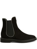 Giuseppe Zanotti bottines en daim à zips - Noir