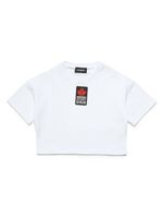 DSQUARED2 KIDS t-shirt crop à logo imprimé - Blanc