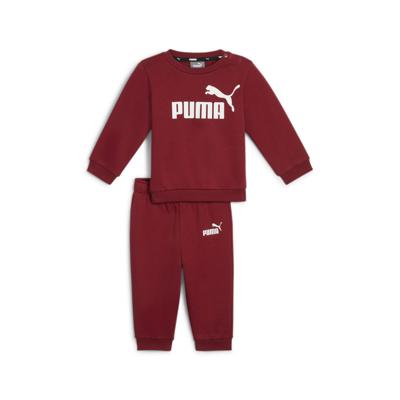 PUMA Minicats Essentials Crew Trainingspak Baby / Peuters Rood Wit PUMA Minicats Essentials Crew Trainingspak Baby / Peuters Rood Wit