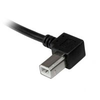 StarTech.com 1 m USB 2.0 A naar linkshoekige B-kabel M/M - thumbnail