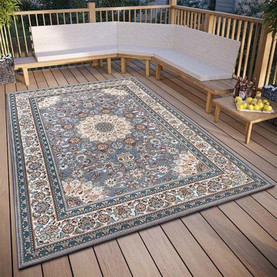 Buitenkleed Kadi Grijs Crème 240x340 Cm Laagpolig Home Collectie - Dekbed-Discounter.nl