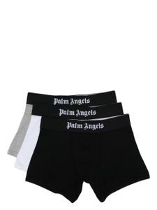 Palm Angels lot de 3 boxers à taille à logo - Noir