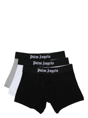 Palm Angels lot de trois boxers à bande logo - Noir