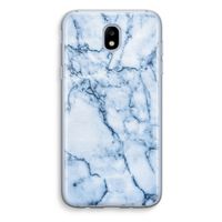Blauw marmer: Samsung Galaxy J5 (2017) Transparant Hoesje