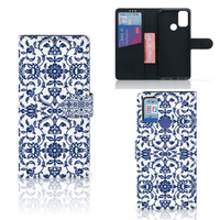 Alcatel 1S (2021) Hoesje Flower Blue - thumbnail