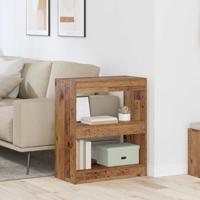 Boekenkast Oud hout 60 x 30 x 72 cm Bewerkt hout Boekenkast Oud hout 60 x 30 x 72 cm Bewerkt hout