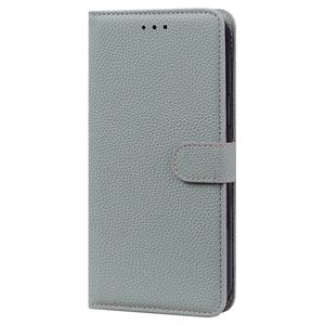 Samsung Galaxy S22 hoesje - Bookcase - Koord - Pasjeshouder - Portemonnee - Camerabescherming - Kunstleer - Grijs