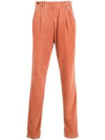 Brunello Cucinelli pantalon droit en velours côtelé - Orange