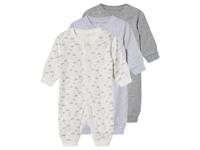 lupilu 3 baby pyjama&apos;s (Grijs/wit, 74/80)
