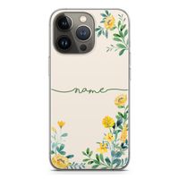 Gele bloemen: iPhone 13 Pro Transparant Hoesje