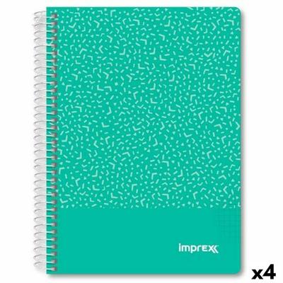 Schrift Imprex Groen A5 80 Lakens (4 Stuks)