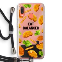 Eat Balanced: Samsung Galaxy A20e Transparant Hoesje met koord