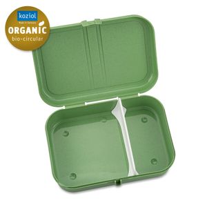 Koziol Bio-Circulair - Pascal L Lunchbox met Compartiment - Gerecycled Zonnebloemolie - Groen