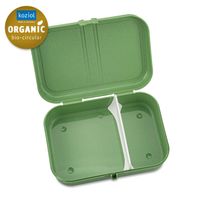 Koziol Bio-Circulair - Pascal L Lunchbox met Compartiment - Gerecycled Zonnebloemolie - Groen - thumbnail