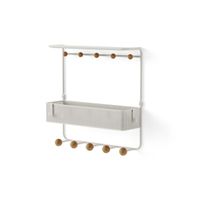 Umbra Estique opbergmand 31x32x10cm Staal Wit 1018030-660