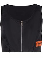 Heron Preston haut crop à patch logo - Noir