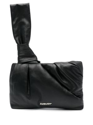 AMBUSH pochette Nejiri en cuir - Noir