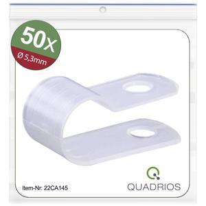 Quadrios 22CA145 Bevestigingsklem Schroefbaar 22CA145 Bundel-Ø (bereik) 5.3 mm (max) Naturel 1 set(s)