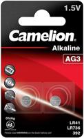 Camelion Batterij lr41/lr7366/392/ag3 kaart a 2 stuks