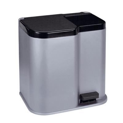 Curver pedaalemmer deco met binnenemmers 15+6 l lichtgrijs