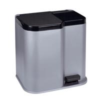 Curver pedaalemmer deco met binnenemmers 15+6 l lichtgrijs