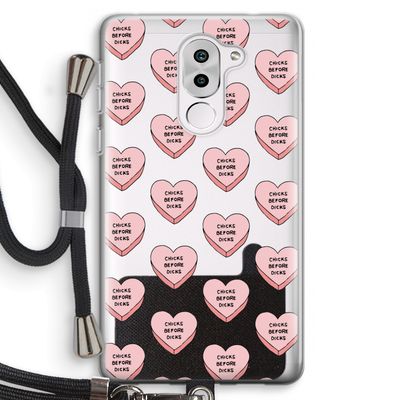 Chicks before dicks: Honor 6X Transparant Hoesje met koord