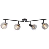 Brilliant Design plafondlamp Reflekt 4-lichts zwart 82732/06