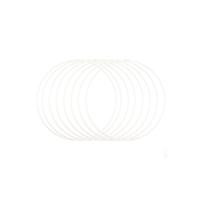 Vaessen Creative • metalen ringen set ø20cm 3mm wit 8x