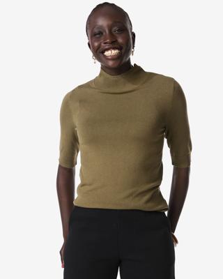 HEMA Damestrui Lily fijngebreid olijf (olijf)