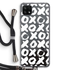 XOXO: Samsung Galaxy A22 5G Transparant Hoesje met koord