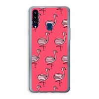 Flamingo: Samsung Galaxy A20s Transparant Hoesje