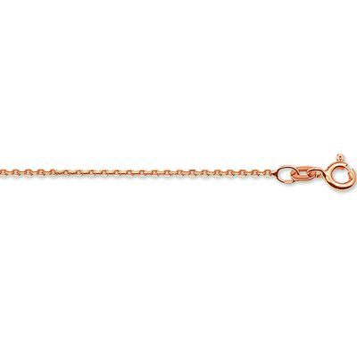 Ketting Anker gediamanteerd rosegoud 1,1 mm