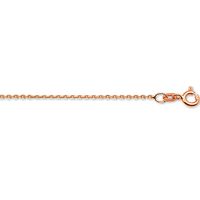 Ketting Anker gediamanteerd rosegoud 1,1 mm