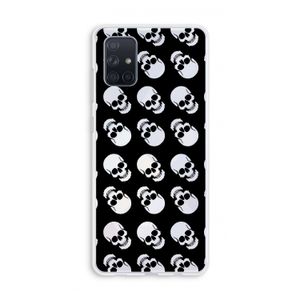 Musketon Skulls: Galaxy A71 Transparant Hoesje