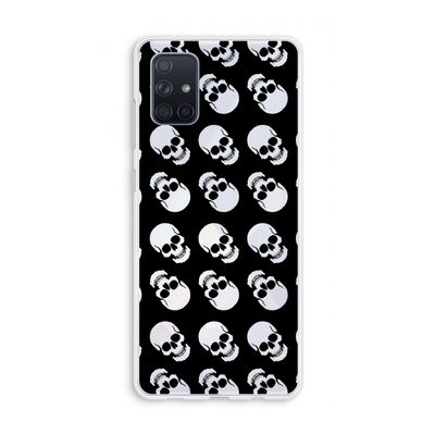 Musketon Skulls: Galaxy A71 Transparant Hoesje