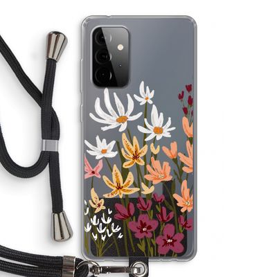 Painted wildflowers: Samsung Galaxy A72 5G Transparant Hoesje met koord